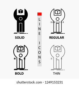 SDK, App, development, kit, programming Icon in Thin, Regular, Bold Line and Glyph Style. Vector illustration