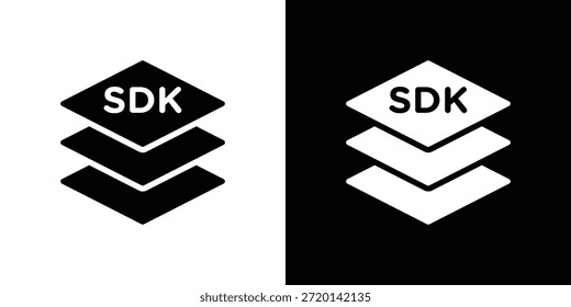 SDK Icon Set Vector Design für mobiles Konzept und Webdesign.