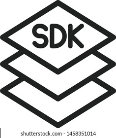 SDK icon, Software development kit icon, vector