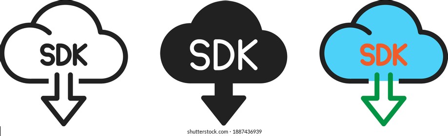 SDK icon, Software development kit icon, vector