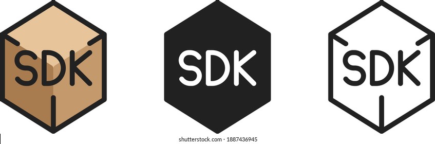 SDK icon, Software development kit icon, vector