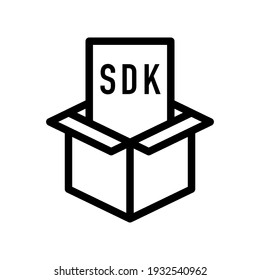 SDK icon, Software development kit icon, vector