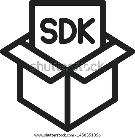 SDK icon, Software development kit icon, vector