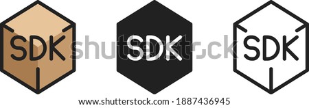 SDK icon, Software development kit icon, vector