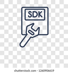 SDK icon. Trendy SDK logo concept on transparent background from Technology collection