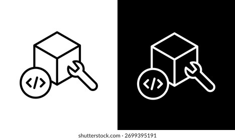 Diseño De Conjunto De Iconos Blancos Sdk