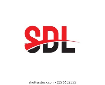 SDL Letter Initial Logo Design Vector Illustration