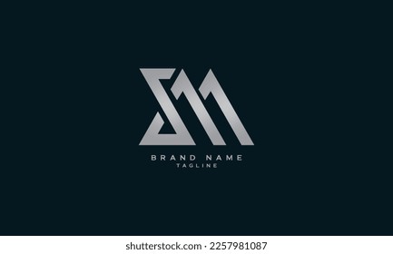 SDM, DSM, SM, MS, Abstract initial monogram letter alphabet logo design