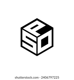 Diseño del logotipo de la letra SDP con fondo blanco en el ilustrador. Logo vector, diseños de caligrafía para logotipo, afiche, invitación, etc.