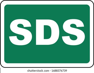 SDS Sign Safety Data Sheet 