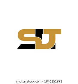 SDT letter monogram logo design vector