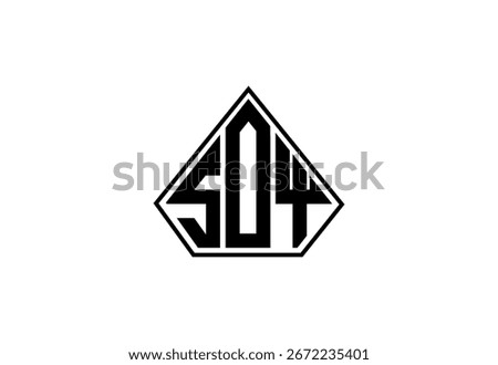 SDY Custom Monogram Logo Design.