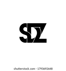 sdz letter original monogram logo design