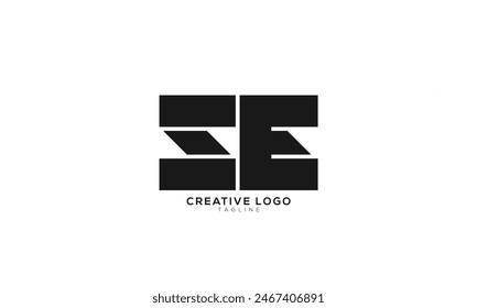 SE Abstract initial monogram letter alphabet logo design