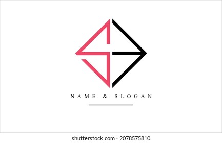 SE, abstract letters logo monogram