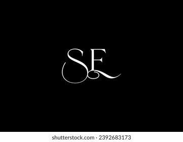 SE creative logo design and monogram logo