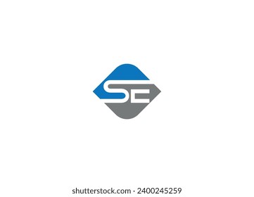 SE creative modern logo design vector icon template