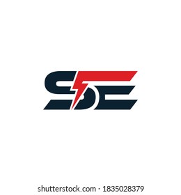 SE Energy Modern Logo Design Template,illustration vector