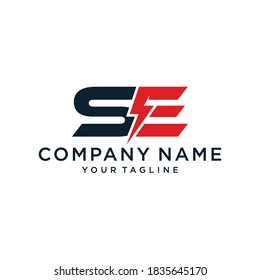 SE Energy Modern Logo Design Template,illustration vector