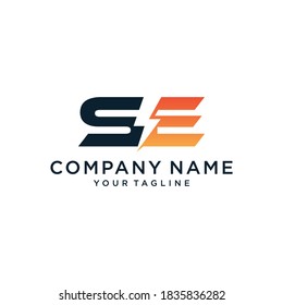 SE Energy Modern Logo Design Template,illustration vector