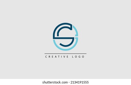  SE ES Abstract initial monogram letter alphabet logo design