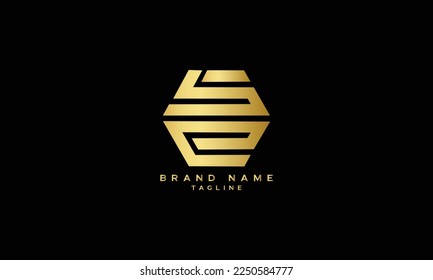SE, ES, Abstract initial monogram letter alphabet logo design