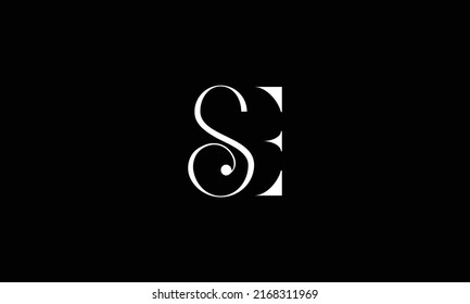 SE, ES Abstract Letters Logo Monogram