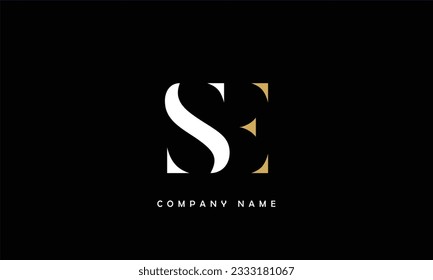 SE ES Abstract Letters Logo Monogram