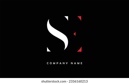 SE, ES Abstract Letters Logo Monogram