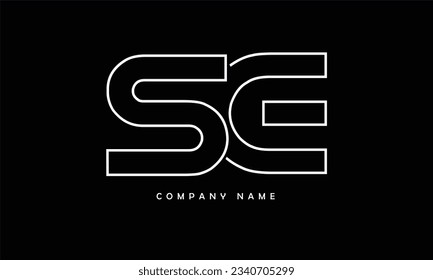 SE, ES Abstract Letters Logo Monogram