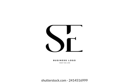 SE, ES, SE, Abstract Letters Logo Monogram