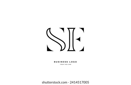 SE, ES, SE, Abstract Letters Logo Monogram