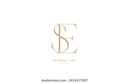 SE, ES, SE, Abstract Letters Logo Monogram