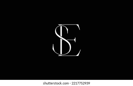 SE, ES Abstract logo design