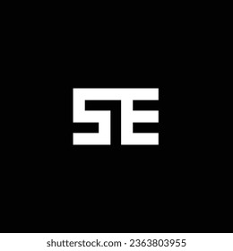 SE or ES abstract outstanding professional business awesome artistic branding company different colors illustration logo