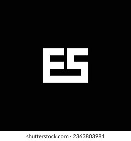 SE or ES abstract outstanding professional business awesome artistic branding company different colors illustration logo