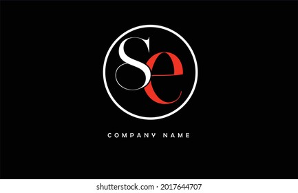 SE, ES Alphabets Letters Logo Monogram