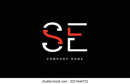 SE, ES Alphabets Letters Logo Monogram