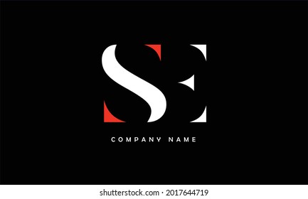 SE, ES Alphabets Letters Logo Monogram