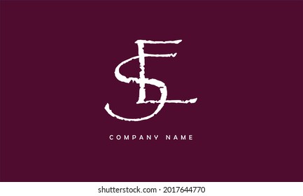 SE, ES Alphabets Letters Logo Monogram