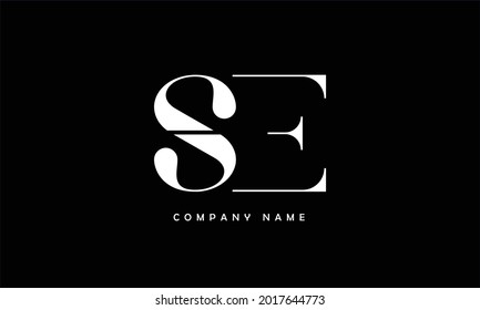 SE, ES Alphabets Letters Logo Monogram