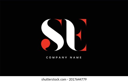 SE, ES Alphabets Letters Logo Monogram