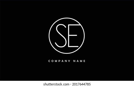 SE, ES Alphabets Letters Logo Monogram