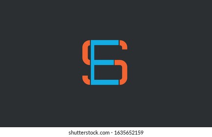 SE ES Letter Logo Design Template Vector