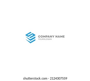Se, es Letter logo design Template vector symbol. Icon Letter Q vector illustration