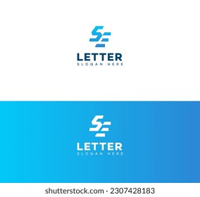 SE, ES letter modern branding logo