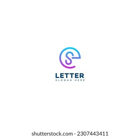 SE, ES letter modern branding logo