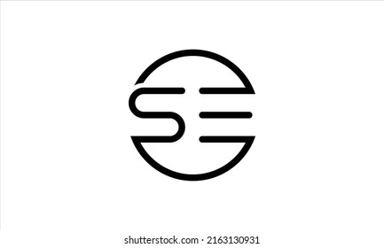 SE ES logo design vector 