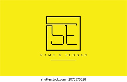 SE, ES, S, E abstract letters logo monogram