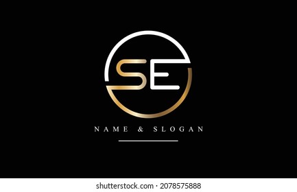 SE, ES, S, E abstract letters logo monogram